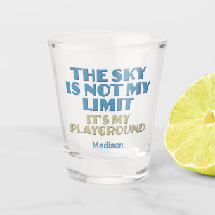Verre A Shot Devis Sky de nom personnalisé