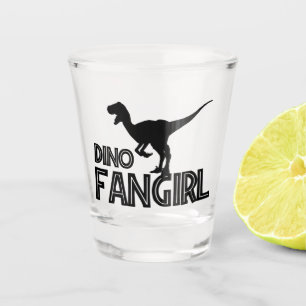 Verre A Shot Dino Fangirl - Dinosaur Lover