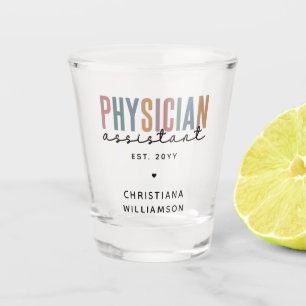 Verre A Shot Diplôme d'adjoint de médecin PA personnalisé