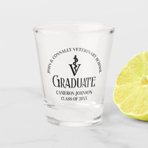 Verre A Shot Diplôme d'une école vétérinaire personnalisée