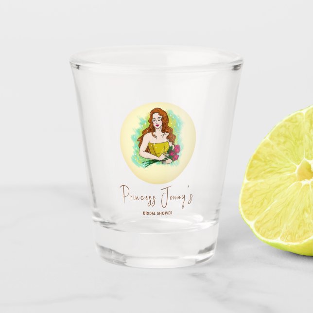 Verre A Shot Douche de Mariée de Princesse à Reine (Devant)