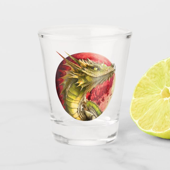 Verre A Shot Dragon sur Bloody Moon (Devant)