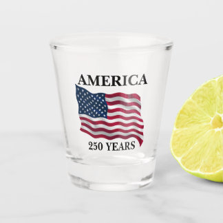 Verre A Shot Drapeau 250 ans d'Amérique
