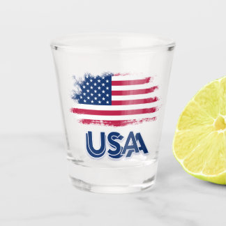 Verre A Shot Drapeau américain