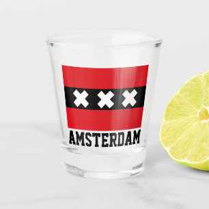 Verre A Shot Drapeau Amsterdam
