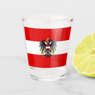 Verre A Shot Drapeau autrichien