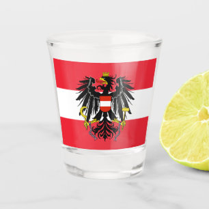 Verre A Shot Drapeau autrichien & Pays d'Autriche patriote / sp