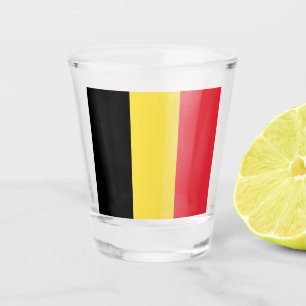 Verre A Shot Drapeau belge