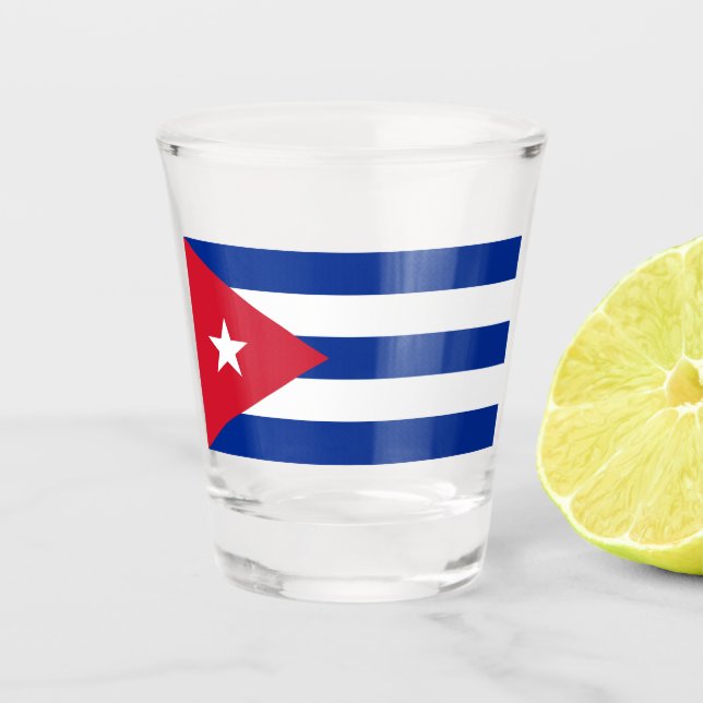 Verre A Shot Drapeau de Cuba (Devant)