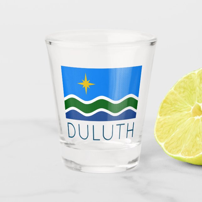 Verre A Shot Drapeau de Duluth, MN (Devant)