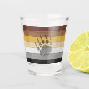 Verre A Shot drapeau de la fierté de l'ours de SlipperyJoe's te