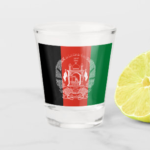 Verre A Shot Drapeau de l'Afghanistan