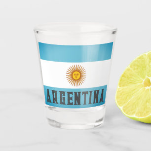 Verre A Shot Drapeau de l'Argentine