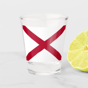 Verre A Shot Drapeau de l'état de l'Alabama