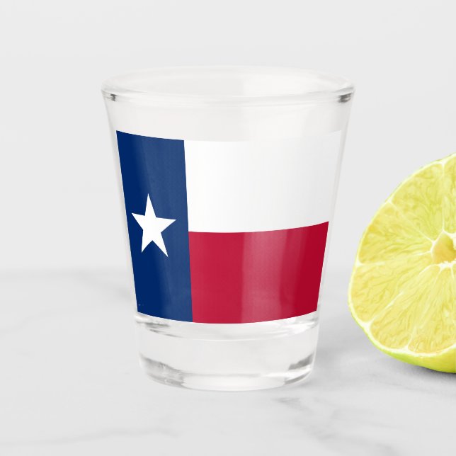 Verre A Shot Drapeau de l'État du Texas (Texas) (Devant)