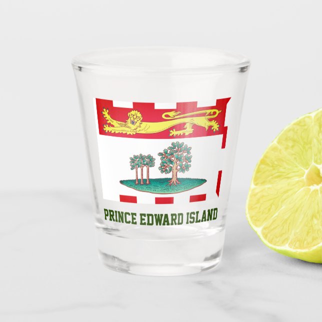 Verre A Shot Drapeau de l'Île-du-Prince-Édouard (Devant)