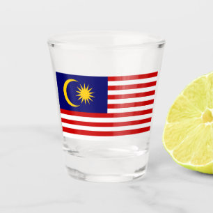 Verre A Shot Drapeau de Malaisie