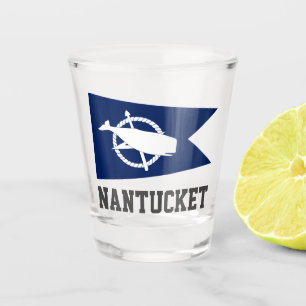 Verre A Shot Drapeau de Nantucket, Massachusetts