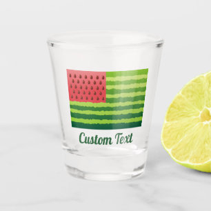 Verre A Shot Drapeau de pastèque