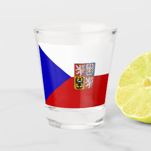 Verre A Shot Drapeau de République Tchèque