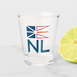 Verre A Shot Drapeau de Terre-Neuve-et-Labrador