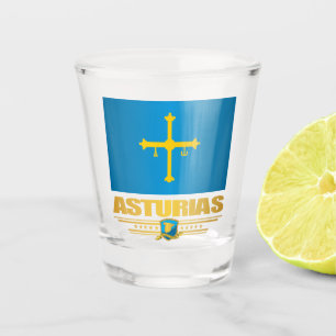 Verre A Shot Drapeau des Asturies