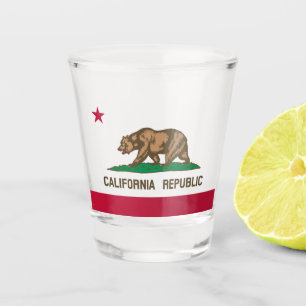 Verre A Shot Drapeau d'État de Californie