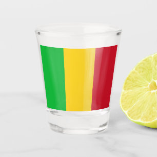 Verre A Shot Drapeau du Mali