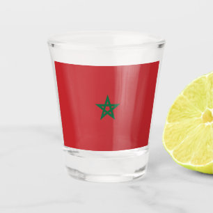 Verre A Shot Drapeau du Maroc
