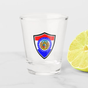Verre A Shot Drapeau du Missouri