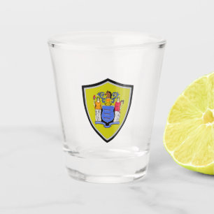 Verre A Shot Drapeau du New Jersey