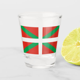 Verre A Shot Drapeau du Pays basque