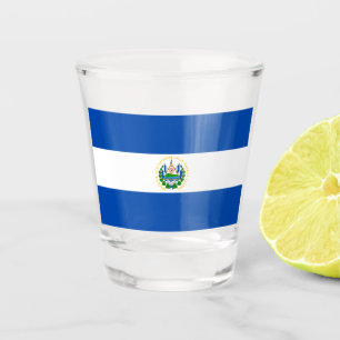 Verre A Shot Drapeau du Salvador