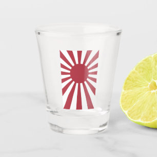 Verre A Shot Drapeau du soleil levant impérial du Japon, Edo à