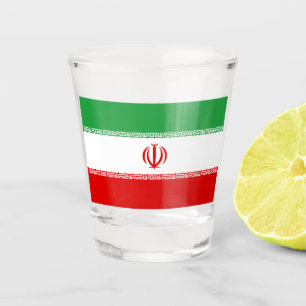 Verre A Shot Drapeau iranien (Iran) (Persan)