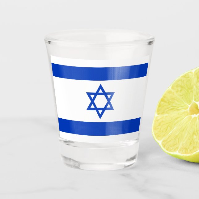 Verre A Shot Drapeau Israël (Devant)