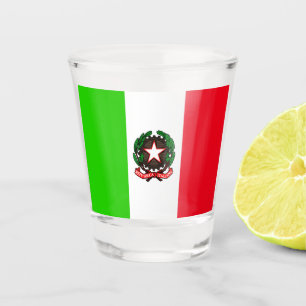 Verre A Shot Drapeau italien
