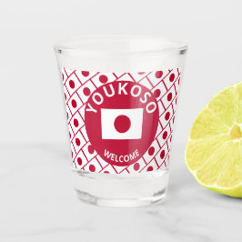 Verre A Shot DRAPEAU JAPONAIS Personnalisé