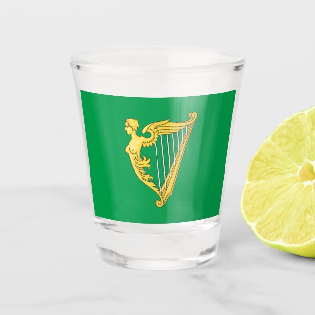 Verre A Shot Drapeau républicain irlandais (Devant)