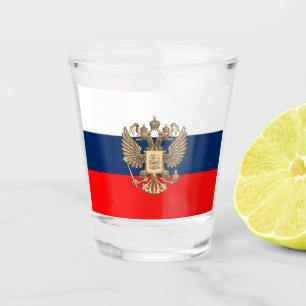 Verre A Shot Drapeau russe