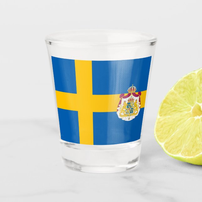 Verre A Shot Drapeau suédois (Devant)