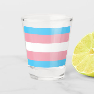 Verre A Shot Drapeau transgenre et communauté de fierté /drapea
