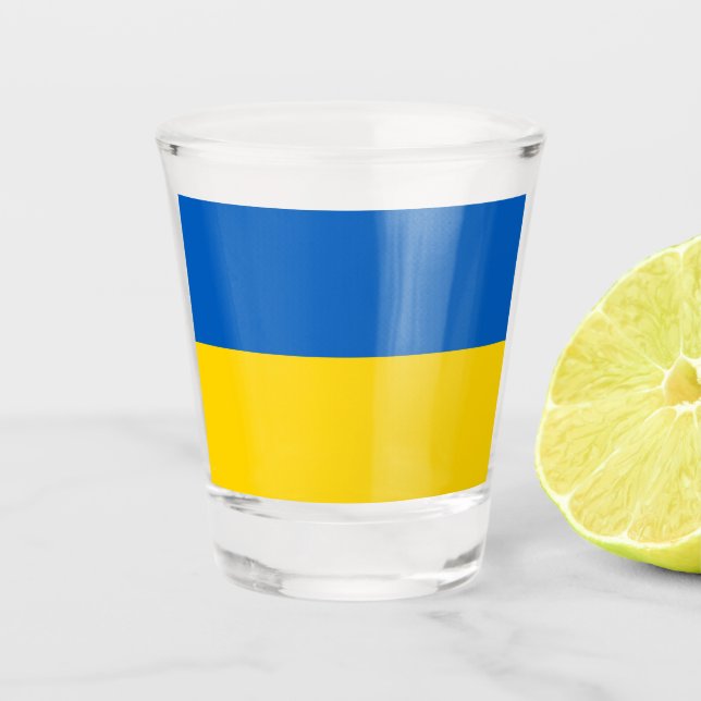 Verre A Shot Drapeau ukrainien (Devant)