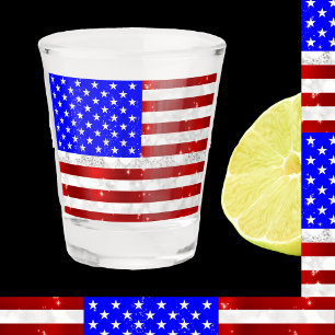 Verre A Shot Drapeau USA