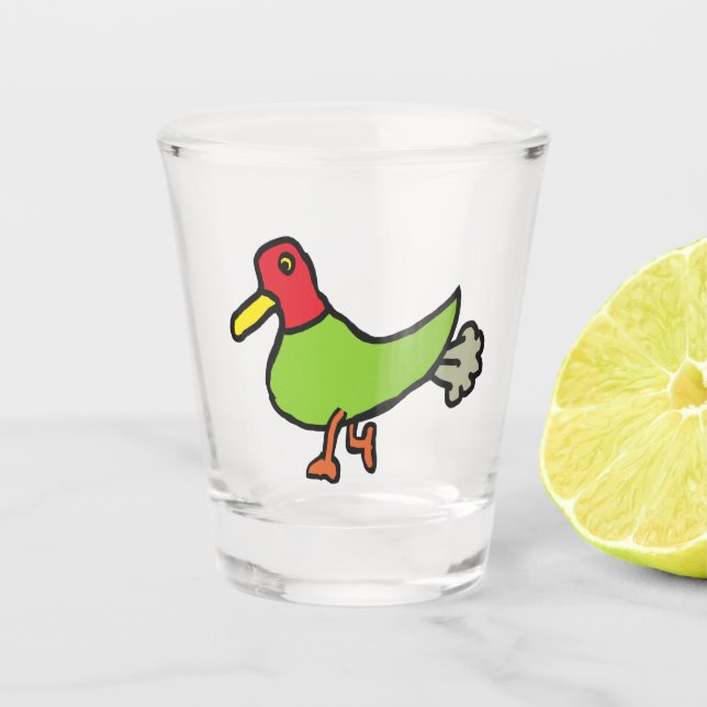 Verre A Shot Drôle canard à farce (Devant)