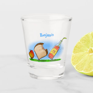 Verre A Shot Drôle de dessin animé de fourmis