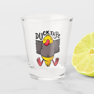 Verre A Shot Ducktape Funny Kawaii Duck Wrapped in Tape 