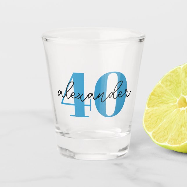 Verre A Shot Ecriture moderne à quarante-quatre ans (Devant)