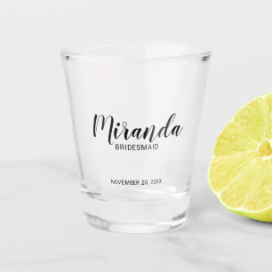 Verre A Shot Écrivain Personnalisé De Script Moderne