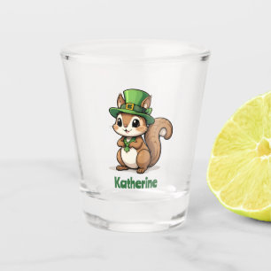 Verre A Shot Écureuil mignon personnalisé pour la Saint-Patrick